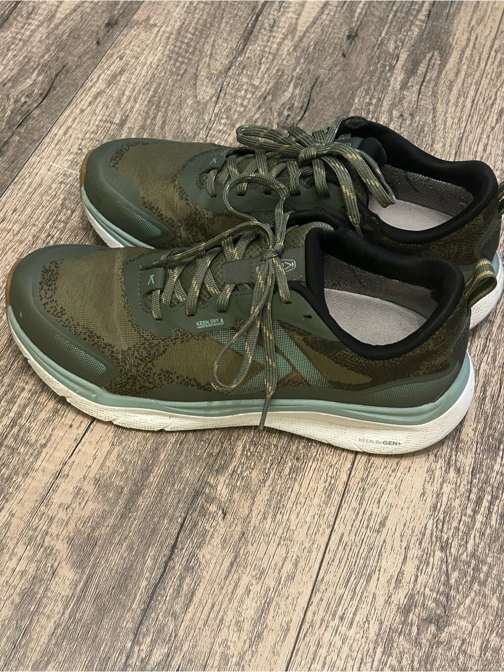 KEEN Women's Leiki Waterproof Hiking Shoes Green Size 9.5 - Picture 2 of 9